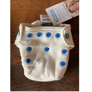 NWT Thirsties natural newborn fitted clothe diaper